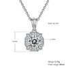 Fashionable Hairui S925 Silver Plated Platinum Moissanite Diamond Pendant Earnail Set 1